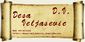 Desa Veljašević vizit kartica
